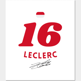 Charles Leclerc Signature Design Posters and Art